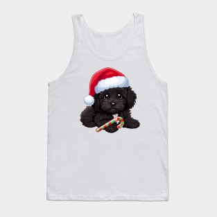 Black Cavapoo maltipoo christmas dog Tank Top